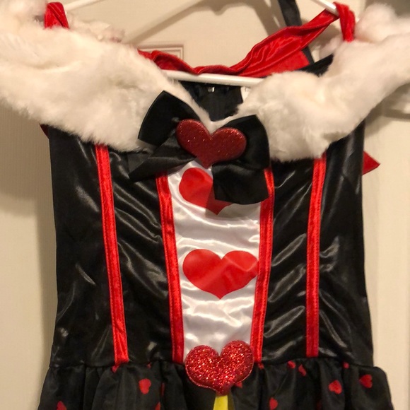 Queen of Hearts Halloween Costume xsmall - Picture 3 of 10